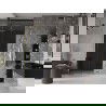 Mexen Velar L sliding shower door 100 cm, graphite, gold - 871-100-003-41-50
