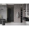 Mexen Velar L sliding shower door 100 cm, graphite, gold - 871-100-003-41-50