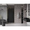 Mexen Velar L Sliding Shower Door 110 cm, Graphite, Gold - 871-110-003-41-50