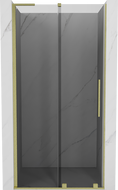 Mexen Velar L sliding shower doors 120 cm, graphite, brushed gold - 871-120-003-41-55