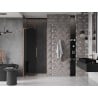 Mexen Velar L sliding shower door 110 cm, graphite, brushed copper - 871-110-003-41-65