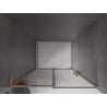 Mexen Velar L sliding shower door 110 cm, graphite, brushed copper - 871-110-003-41-65