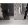Mexen Velar L Sliding Shower Door 120 cm, Graphite, Brushed Copper - 871-120-003-41-65