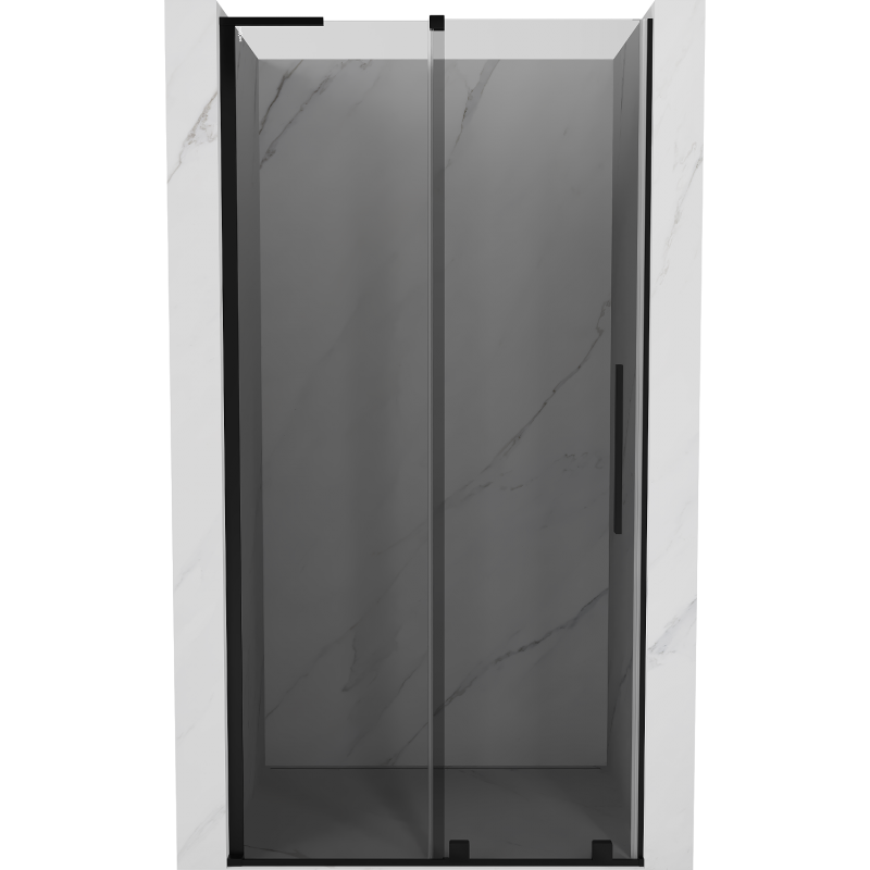 Mexen Velar L sliding shower door 90 cm, graphite, black - 871-090-003-41-70