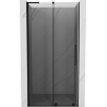 Mexen Velar L sliding shower door 90 cm, graphite, black - 871-090-003-41-70