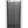 Mexen Velar L sliding shower door 100 cm, graphite, black - 871-100-003-41-70