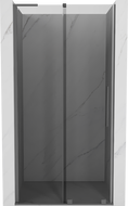 Mexen Velar L 90 cm Sliding Shower Door, Graphite, Gun Metal - 871-090-003-41-95