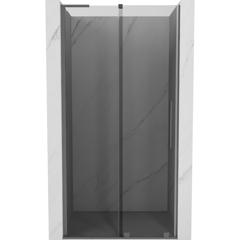 Mexen Velar L sliding shower door 110 cm, graphite, gun metal - 871-110-003-41-95