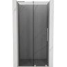 Mexen Velar L sliding shower door 100 cm, graphite, brushed nickel - 871-100-003-41-97