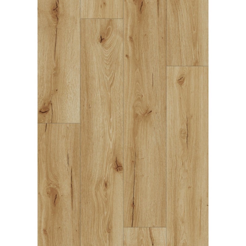 Mexen Beaver Creek vinyl panel sample 1240 x 182 mm SPC 6.5 mm, IXPE underlay 1.5 mm, 4-sided V-Groove, Oak - F1002-S