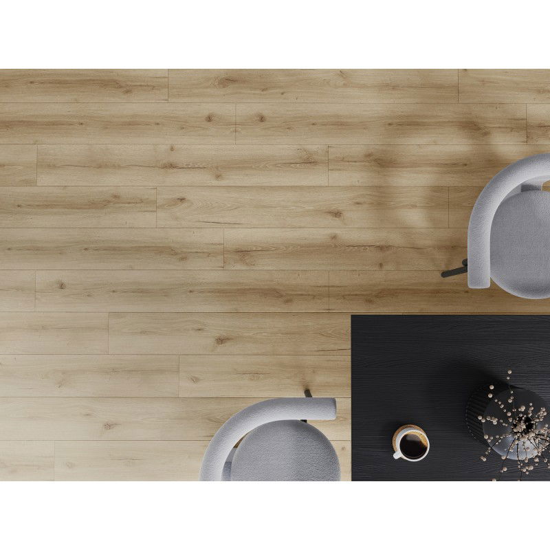 Mexen Sun Valley SPC Vinyl Panel Sample 6.5 mm, IXPE Underlay 1.5 mm, 4 V-Groove, Oak - F1006-S