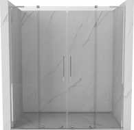 Mexen Velar L Duo sliding shower door 170 cm, transparent, chrome - 871-170-003-02-01