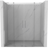 Mexen Velar L Duo sliding shower door 180 cm, transparent, chrome - 871-180-003-02-01
