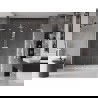 Mexen Velar L Duo sliding shower door 170 cm, transparent, white - 871-170-003-02-20