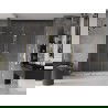 Mexen Velar L Duo sliding shower door 180 cm, transparent, gold - 871-180-003-02-50