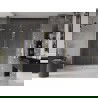 Mexen Velar L Duo sliding shower door 180 cm, transparent, brushed gold - 871-180-003-02-55