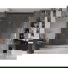 Mexen Velar L Duo sliding shower door 180 cm, transparent, rose gold - 871-180-003-02-60