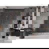 Mexen Velar L Duo sliding shower door 180 cm, transparent, rose gold - 871-180-003-02-60