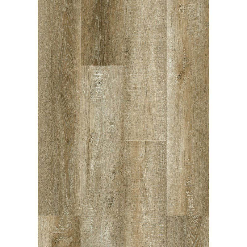 Mexen West Orange vinyl panel sample 1240 x 182 mm SPC 6.5 mm, IXPE underlay 1.5 mm, 4 V-grooves, Oak - F1009-S