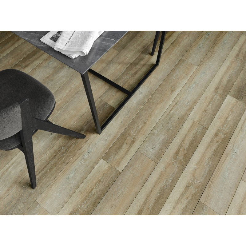 Mexen West Orange sample SPC vinyl panels 6.5 mm, IXPE underlay 1.5 mm, 4 V-Groove, Oak - F1009-S