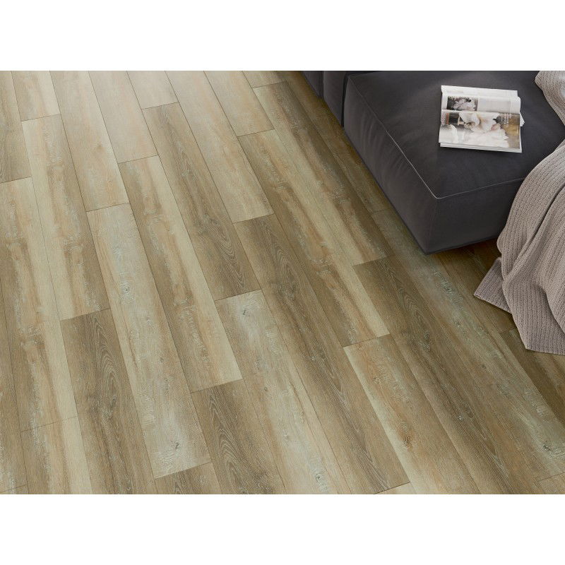Mexen West Orange sample SPC vinyl panels 6.5 mm, IXPE underlay 1.5 mm, 4 V-Groove, Oak - F1009-S