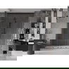 Mexen Velar L Duo sliding shower door 180 cm, transparent, brushed gun gray - 871-180-003-02-66