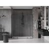 Mexen Velar L Duo 170 cm Sliding Shower Door, Transparent, Black - 871-170-003-02-70