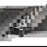 Mexen Velar L Duo sliding shower door 180 cm, transparent, black - 871-180-003-02-70