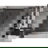 Mexen Velar L Duo sliding shower door 180 cm, transparent, gun metal - 871-180-003-02-95