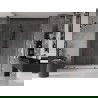 Mexen Velar L Duo sliding shower door 180 cm, transparent, gun metal - 871-180-003-02-95