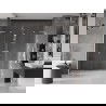 Mexen Velar L Duo 200 cm sliding shower doors, transparent, brushed nickel - 871-200-003-02-97