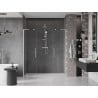 Mexen Velar L Duo sliding shower doors 200 cm, transparent, brushed nickel - 871-200-003-02-97