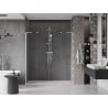 Mexen Velar L Duo sliding shower doors 200 cm, transparent, brushed nickel - 871-200-003-02-97