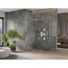 Mexen Omega extendable shower cubicle 150 x 100 cm, Transparent, Chrome - 825-150-100-01-00