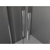 Mexen Velar L Duo Sliding Shower Door 180 cm, Frosted, Chrome - 871-180-003-32-01