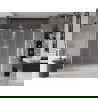 Mexen Velar L Duo sliding shower doors 180 cm, frosted, white - 871-180-003-32-20