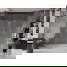 Mexen Velar L Duo sliding shower door 200 cm, frosted, gold - 871-200-003-32-50