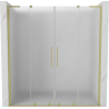 Mexen Velar L Duo sliding shower door 180 cm, frost, brushed gold - 871-180-003-32-55