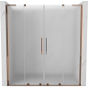 Mexen Velar L Duo sliding shower doors 170 cm, frost, rose gold - 871-170-003-32-60