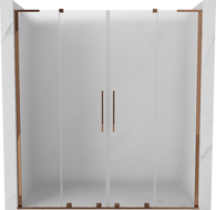 Mexen Velar L Duo sliding shower doors 170 cm, frost, rose gold - 871-170-003-32-60