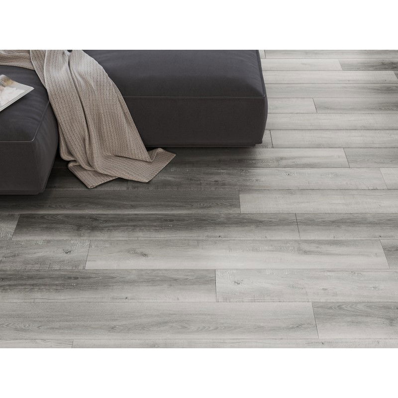 Mexen Santa Clara vinyl panel sample 1240 x 182 mm SPC 6.5 mm, IXPE underlay 1.5 mm, 4 V-Groove, Oak - F1010-S