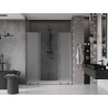 Mexen Velar L Duo Sliding Shower Doors 170 cm, Frosted, Brushed Gun Gray - 871-170-003-32-66