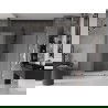 Mexen Velar L Duo sliding shower door 180 cm, frost, brushed gun gray - 871-180-003-32-66