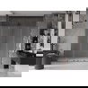 Mexen Velar L Duo sliding shower door 180 cm, frost, brushed gun gray - 871-180-003-32-66