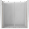 Mexen Velar L Duo sliding shower doors 180 cm, frost, brushed nickel - 871-180-003-32-97