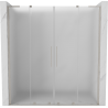 Mexen Velar L Duo sliding shower door 170 cm, frost, brushed nickel - 871-170-003-32-97