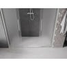 Mexen Velar L Duo sliding shower doors 180 cm, frost, brushed nickel - 871-180-003-32-97