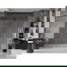 Mexen Velar L Duo sliding shower doors 180 cm, frosted, gun metal - 871-180-003-32-95