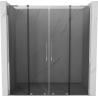 Mexen Velar L Duo 180 cm Sliding Shower Doors, Graphite, Chrome - 871-180-003-42-01