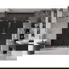 Mexen Velar L Duo sliding shower door 200 cm, graphite, white - 871-200-003-42-20